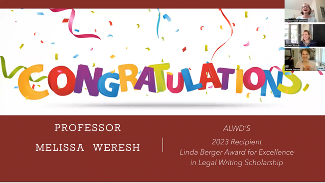 Melissa Weresh Berger Award 2023