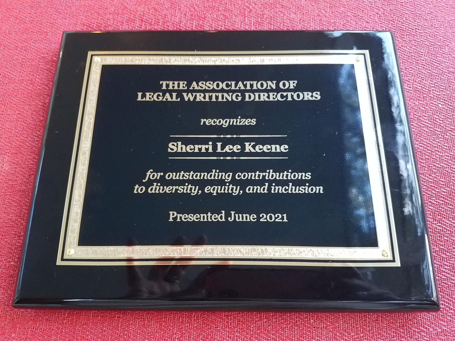 Sherri Lee Keene 2021 award